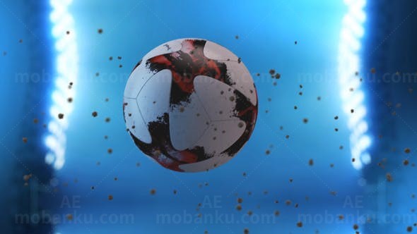 运动标志展示AE模板