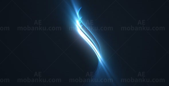 超炫光效线条动态演绎揭示标志AE模板