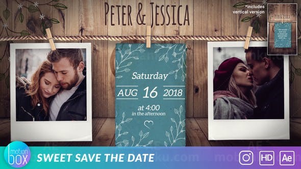 恋人日记AE模板