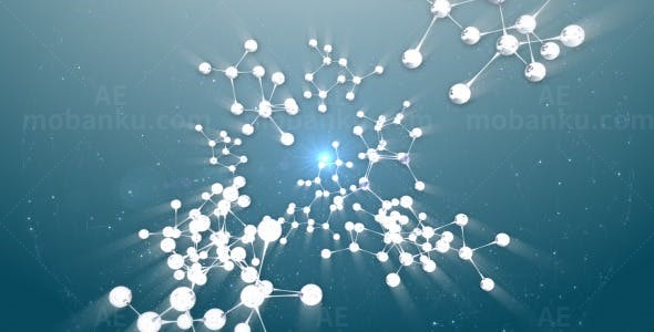 分子结构标志展示AE模板