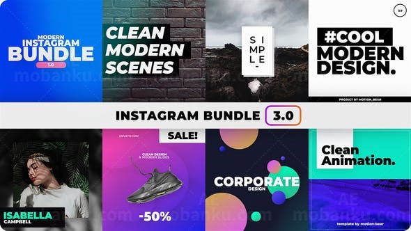 Instagram展示包AE模板