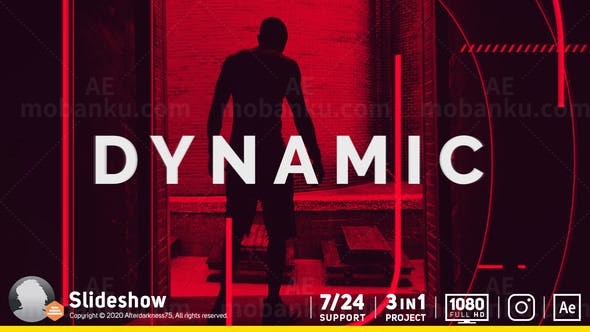 动感幻灯片AE模板