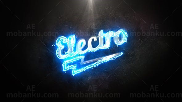 电能光效标志展示AE模板