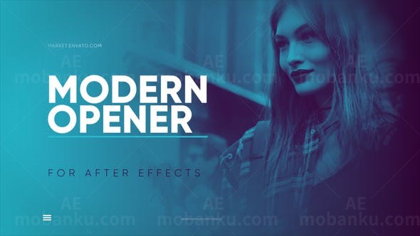 现代风格片头AE模板