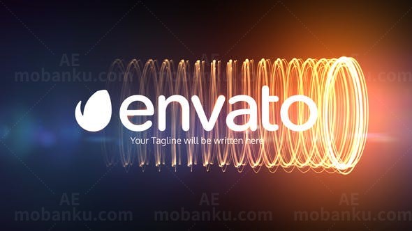 电圈光效标志展示AE模板