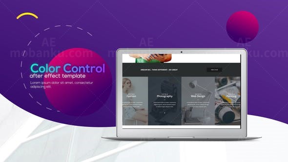 时尚简约网站展示AE模板