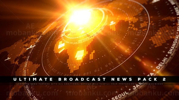 终极新闻栏目包AE模板