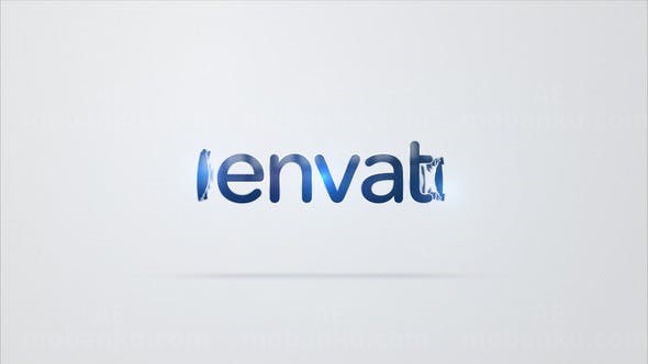 简洁折叠标志AE模板