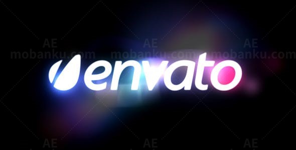 多彩光线动画标志AE模板