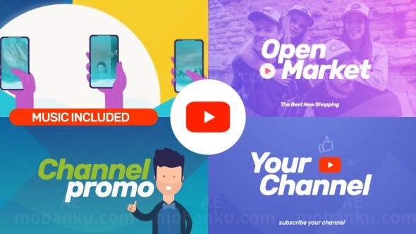 动感栏目包装AE模板