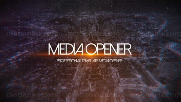 抽象片头AE模板