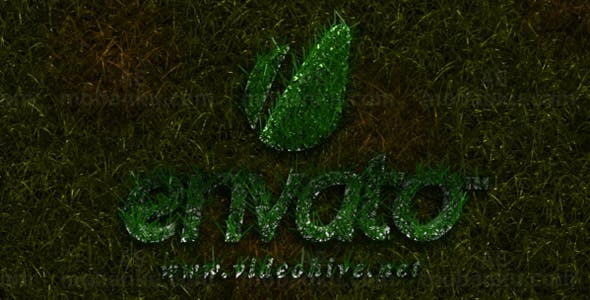 绿草生长粒子消融揭示标志AE模板