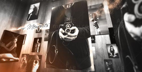 照片空间排版展示AE模板