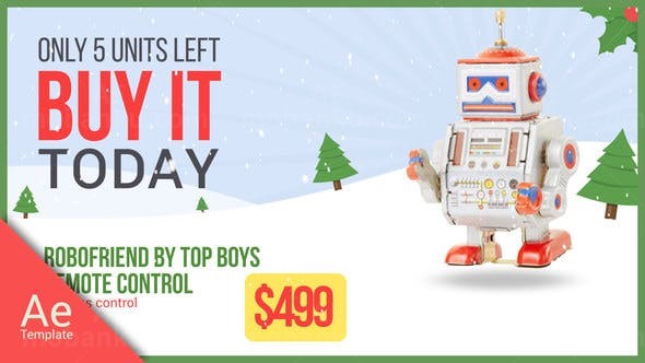 圣诞促销宣传片AE模板