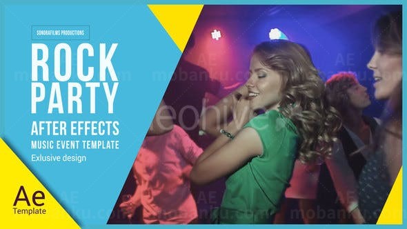 动感音乐聚会展示AE模板