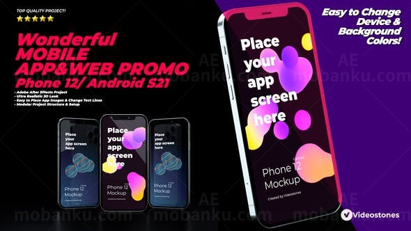 精彩应用宣传片AE模板