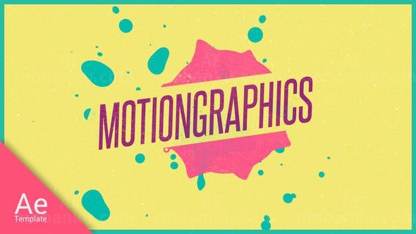 90年代时尚图形动画包装片头AE模板