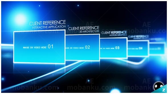 超炫星空背景粒子效果图片视频展示AE模板