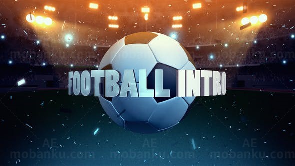 足球体育包装片头AE模板