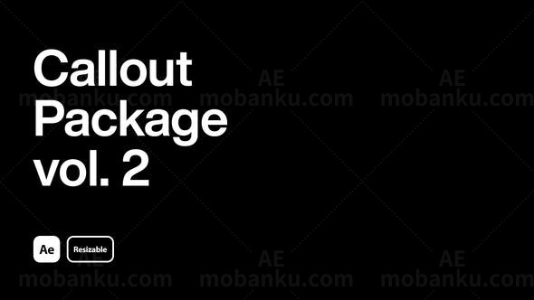 呼叫指示线介绍动画AE模板