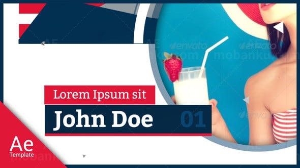 时尚图形动画包装片头AE模板