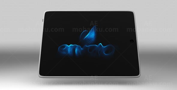 平板电脑旋转切换展示标志AE模板