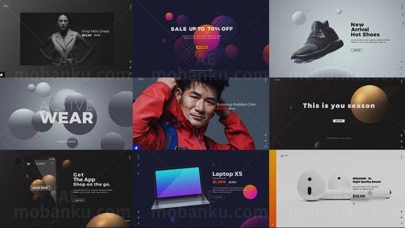 商品展示宣传促销介绍包装AE模板