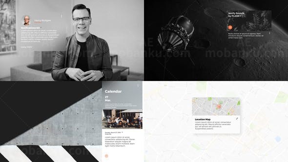 通告字幕包AE模板