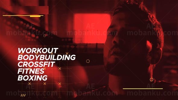 动感运动片头AE模板