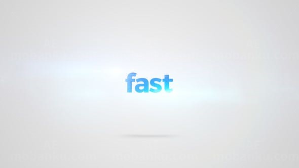 节奏快闪文字标志动画AE模板