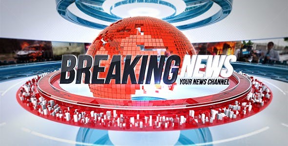 三维新闻栏目包装片头AE模板