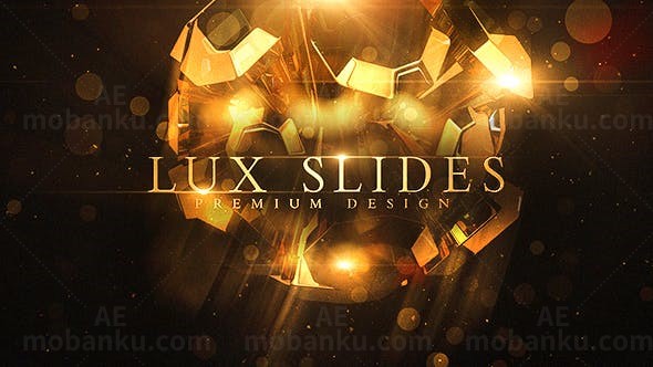 金色背景奢华时尚人物介绍宣传片AE模板