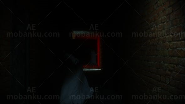 惊悚恐怖Logo演绎动画AE模板