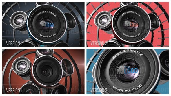 三维音响喇叭音乐Logo演绎动画AE模板