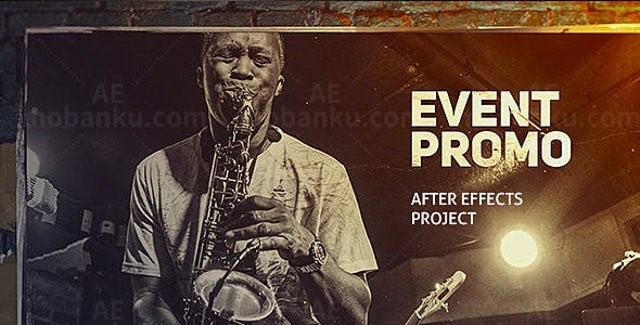 撕纸动画活动宣传片头AE模板