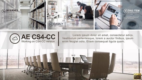 简洁商务包装宣传AE模板