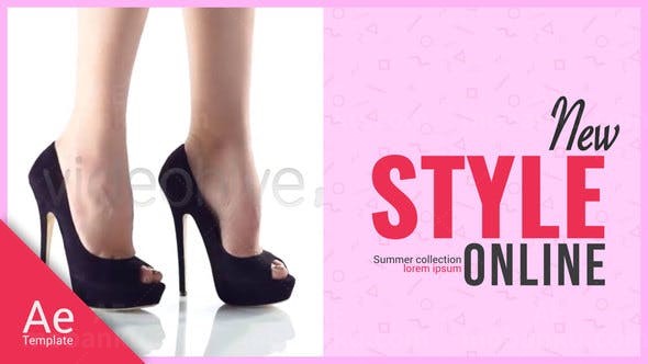 时尚商品促销宣传包装AE模板