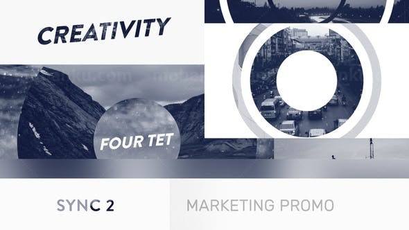 节奏感文字图片遮罩包装片头AE模板