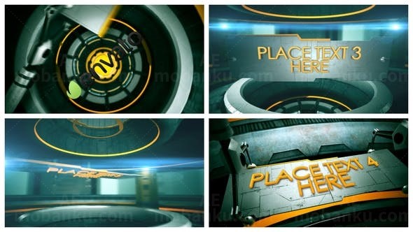 三维科技标题展示AE模板