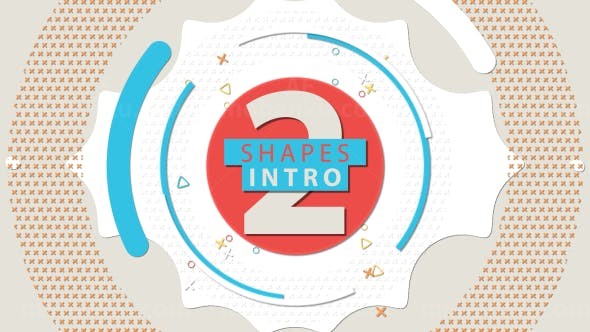 创意图形MG动画片头AE模板