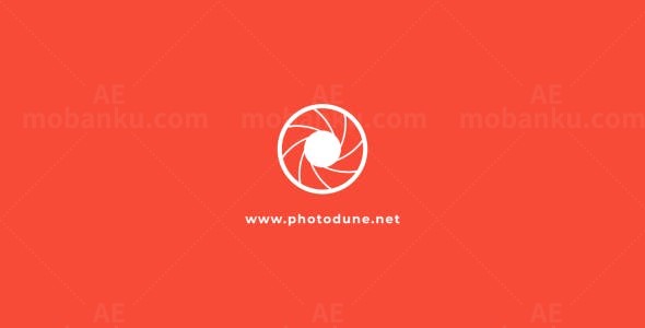 镜头快门标志动画AE模板