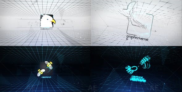 商务科技感Logo动画AE模板