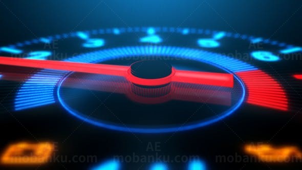 速度表赛车Logo动画AE模板