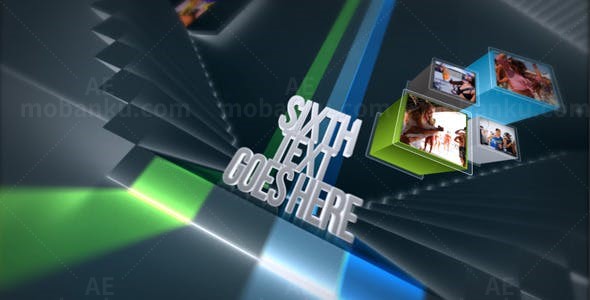 创意楼梯视频展示AE模板