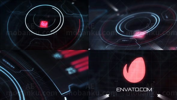 高科技标志展示AE模板