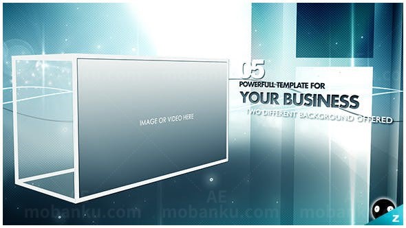 梦幻空间粒子效果背景图片视频展示AE模板