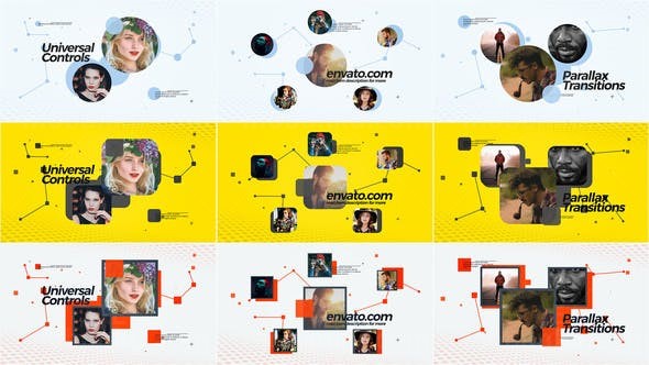 优雅创意社区头像片头AE模板