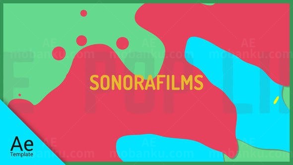 流体活力时尚图片包装AE模板