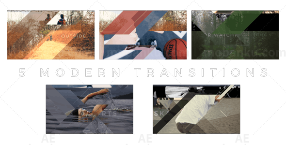 图形动画视频转场AE模板