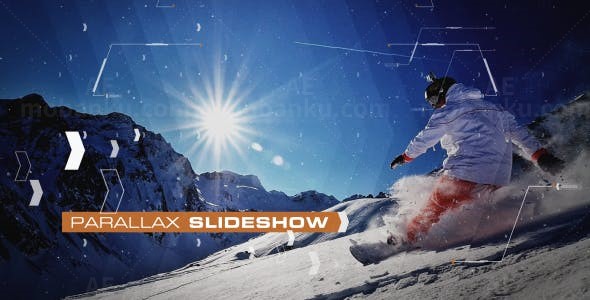 视差效果运动栏目包装AE模板